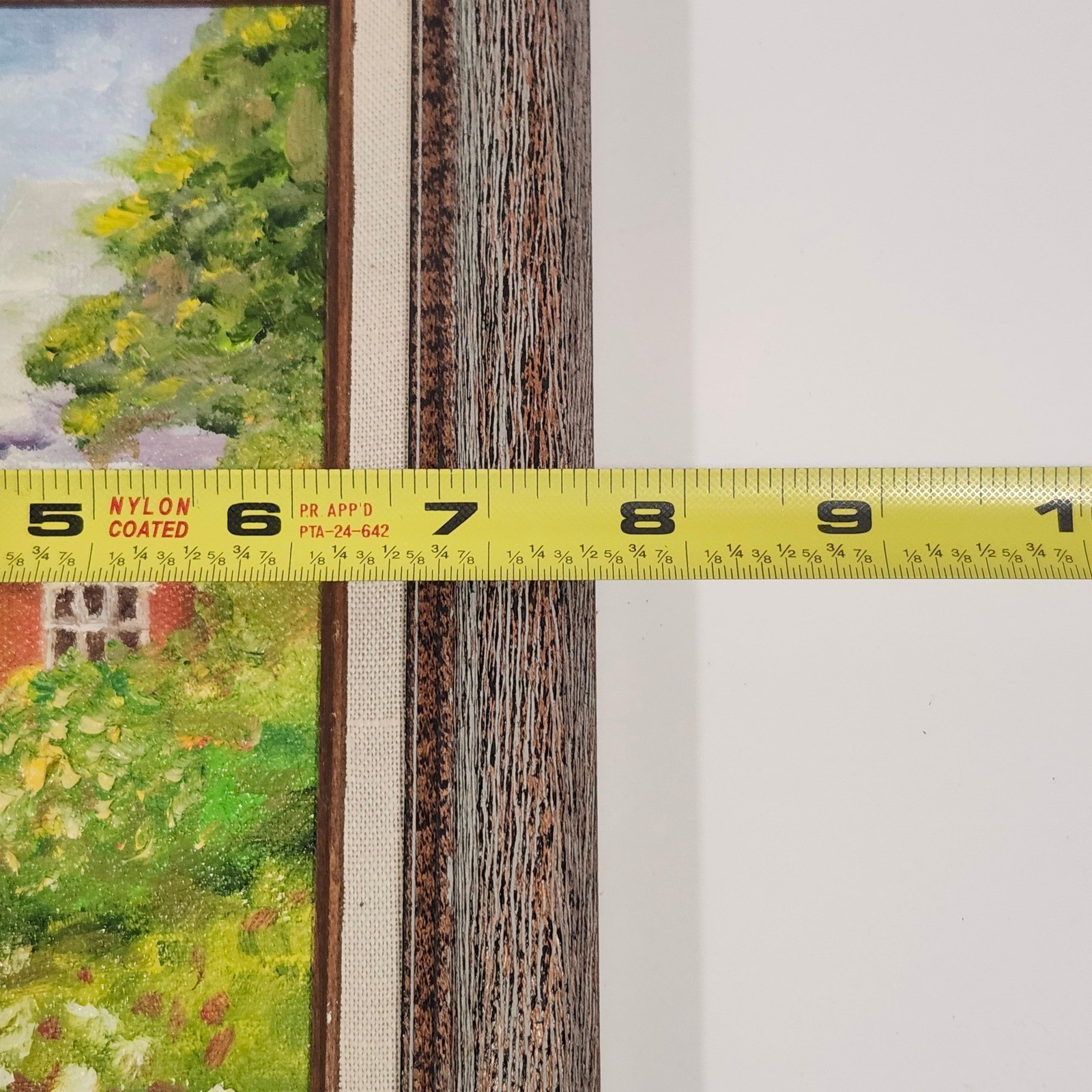 Signed Tresa Barton 2014 Original Oil Painting Red Barn Landscape Framed