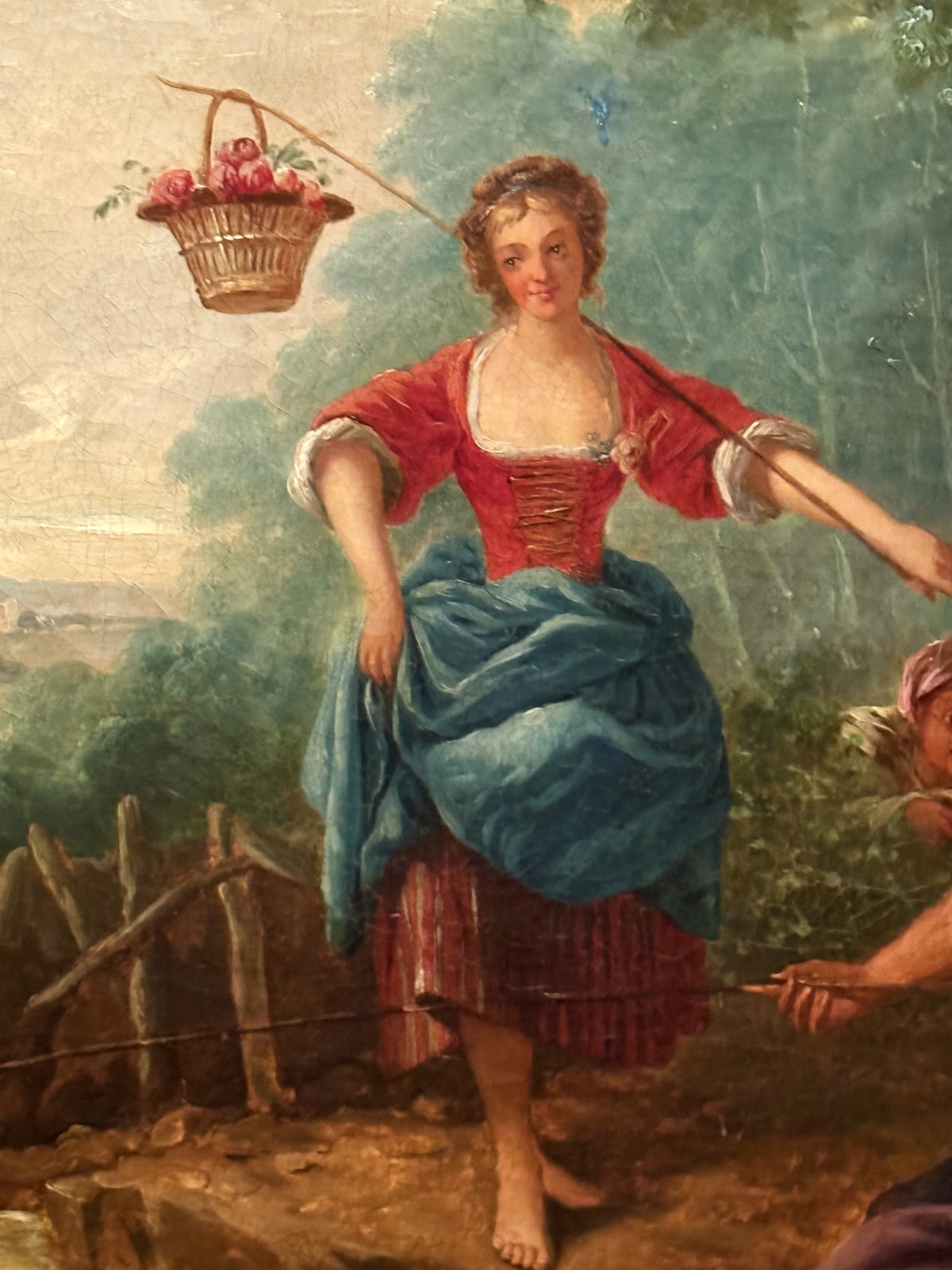 Sebastien Leclerc the Younger (French), 18th C Rococo Style O/C Pastoral Scene!