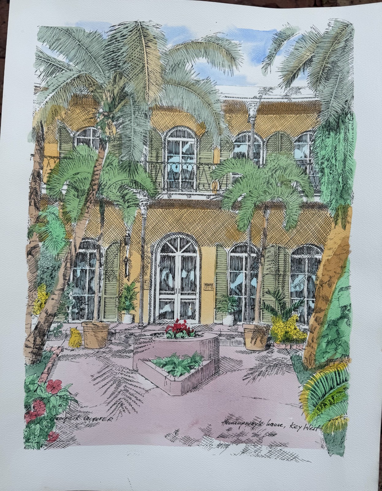 HEMINGWAY HOUSE KEY WEST SALHOFER VINTAGE