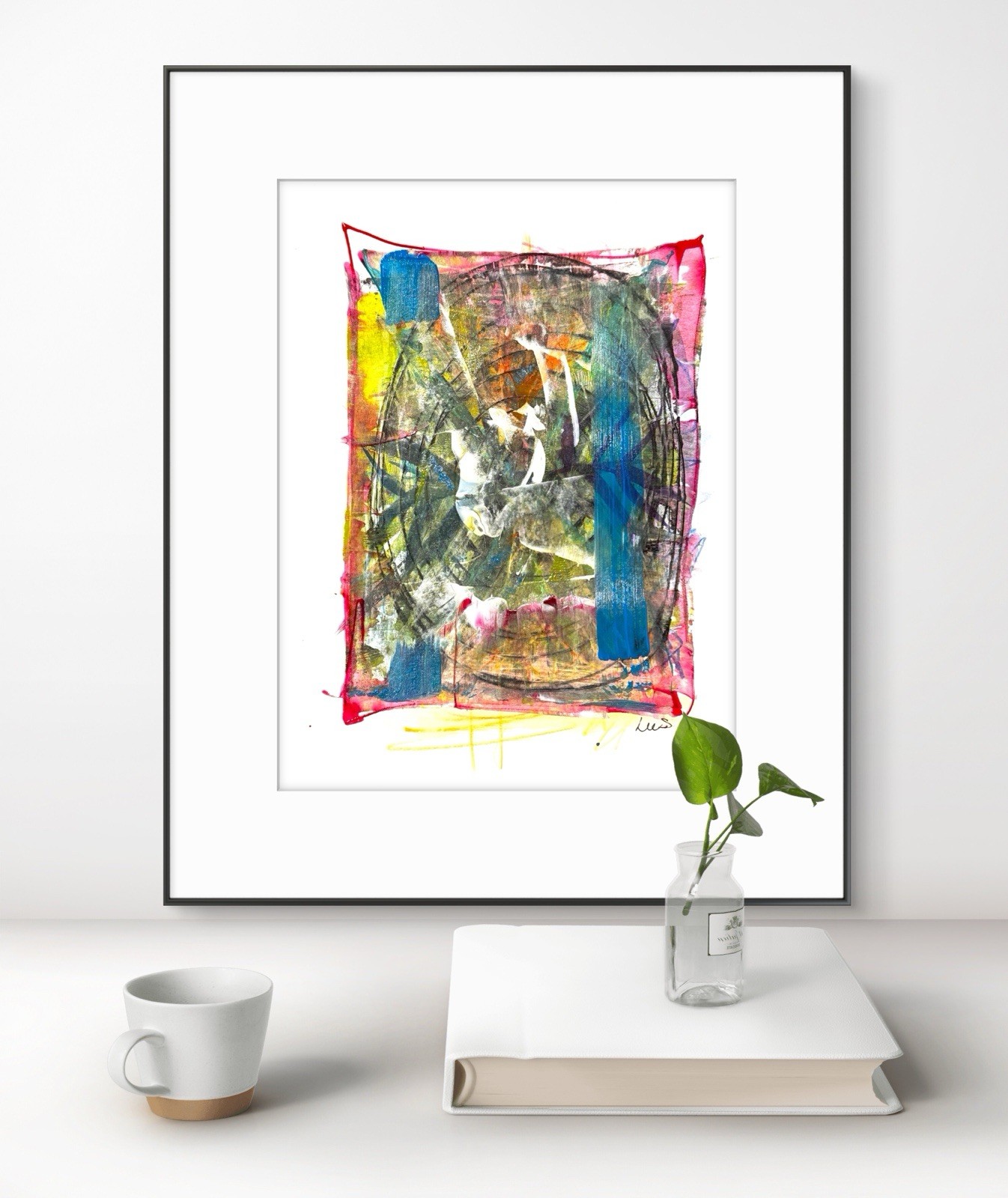 Original Abstract Expressionism 9×12 Handmade Unique Signed Fine Art 11