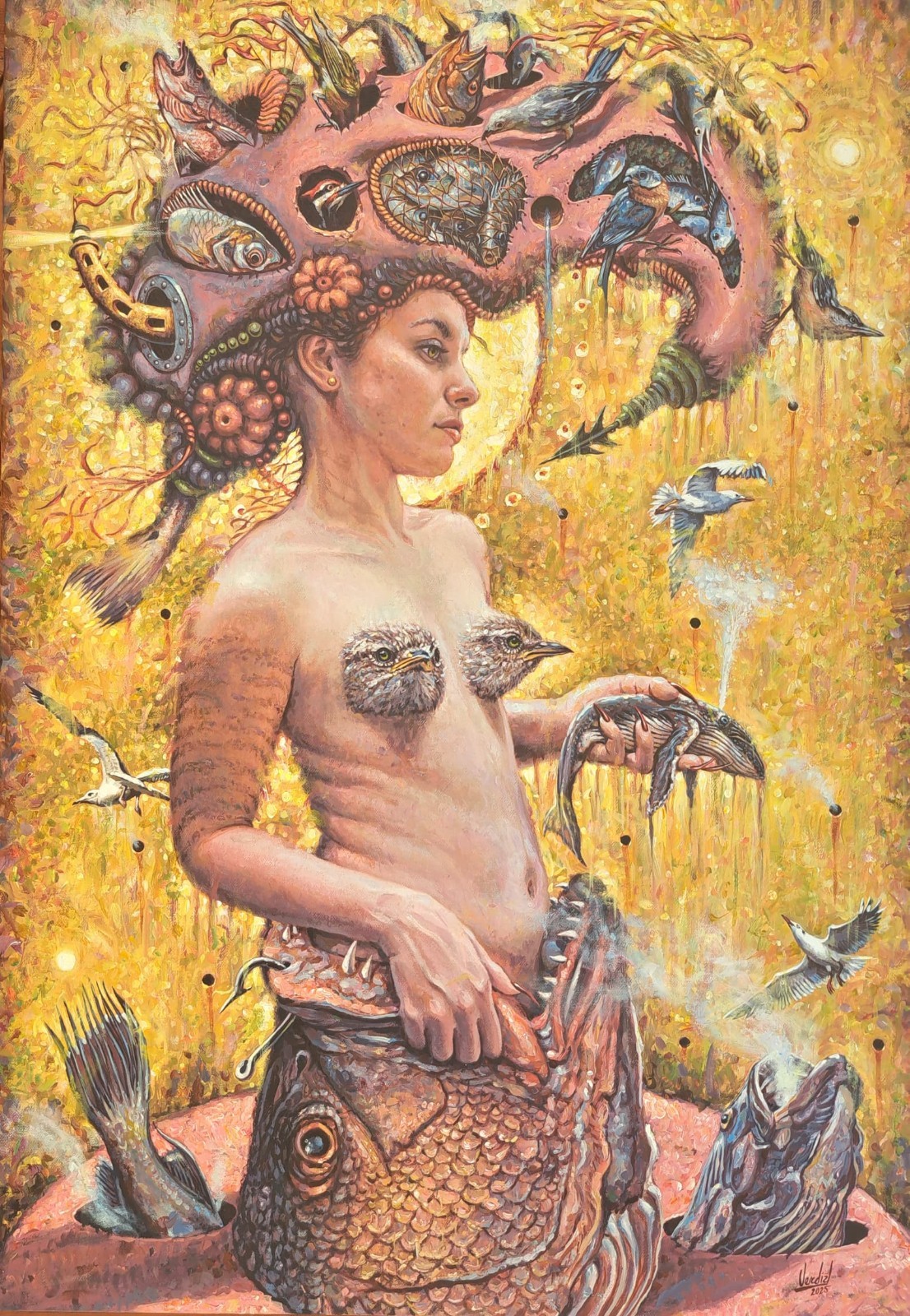 Carlos Verdial » La Emancipacion de la Naturaleza «31×22 in Acrylic On Canvas.