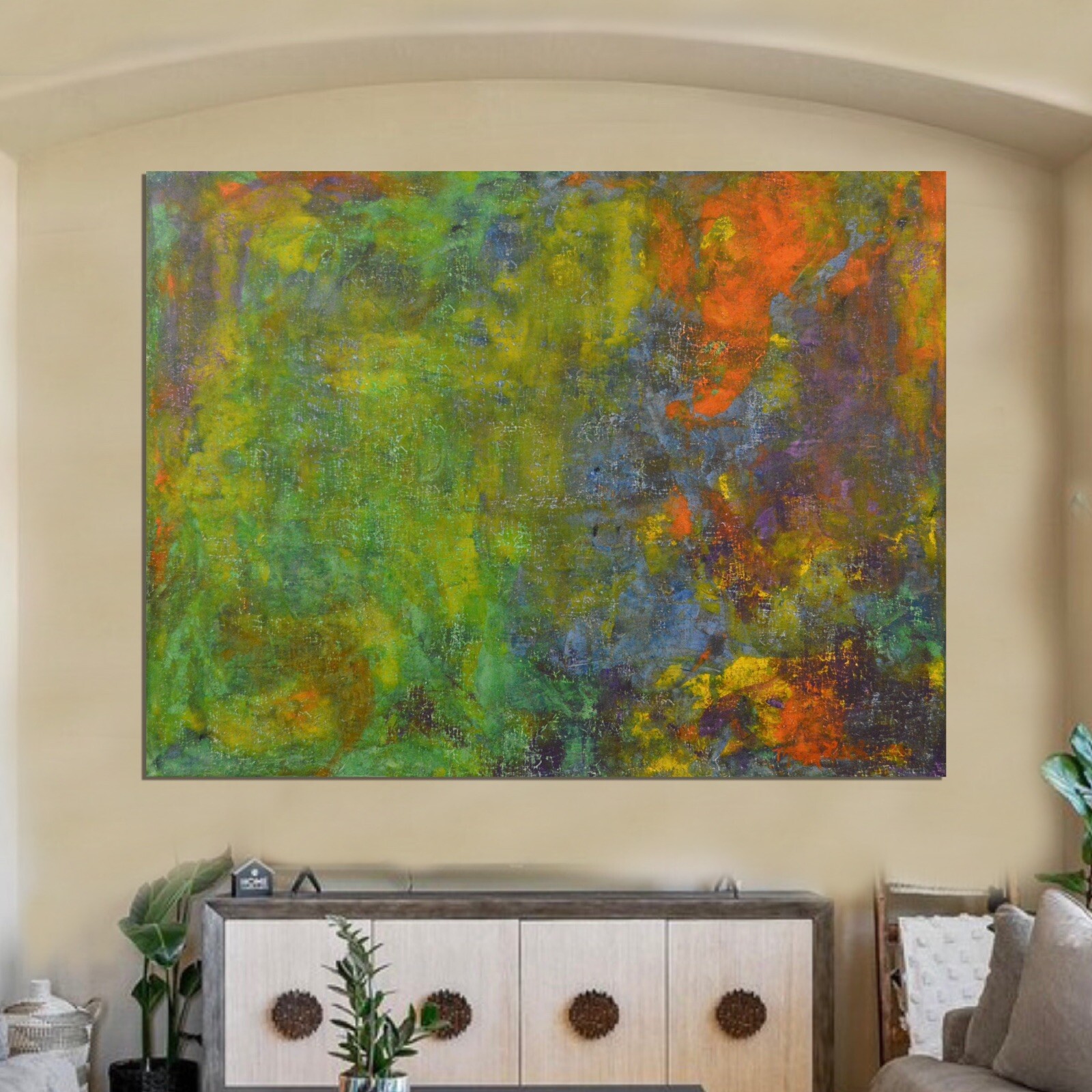 Mark Little, Original, ￼Profession￼al Painting 81” X 62”(6ft 9in)Abstract Modern