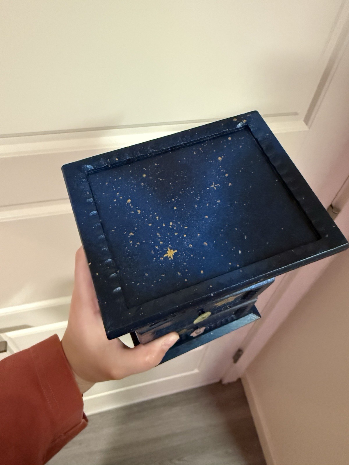 Custom Painted Celestial Art Drawers Retro 90s Inspired Sun Moon Stars