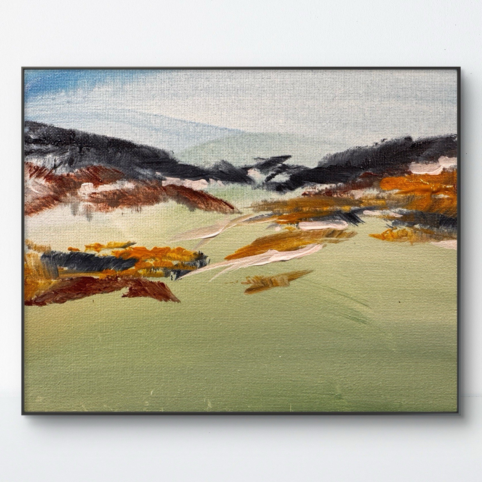Original Abstract Expressionism 8×10 Landscape Handmade Signed Fine Art 155