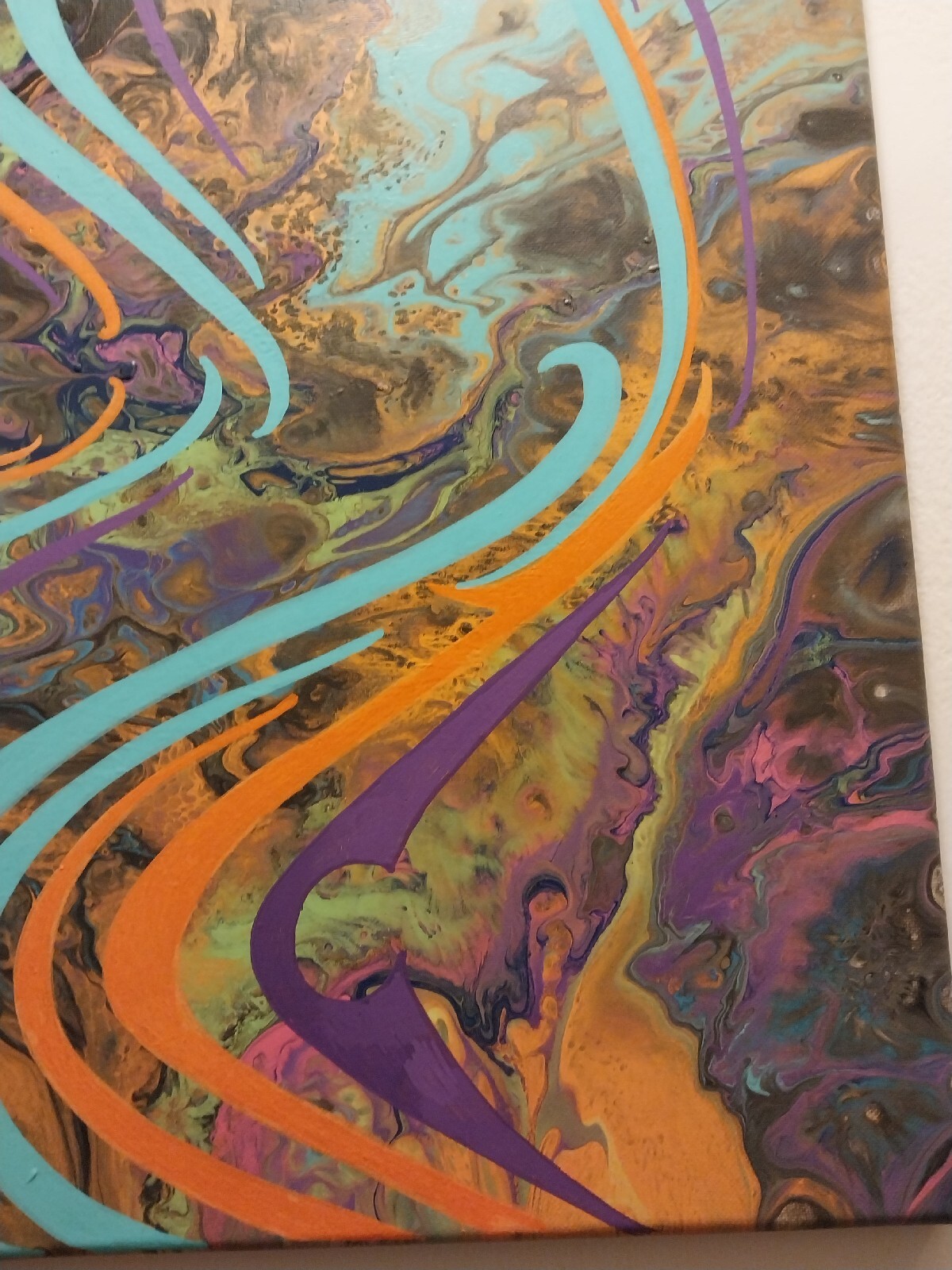 Original Graffiti Designs Painted In Acrylic On Canvas – 16 X 20 Inches