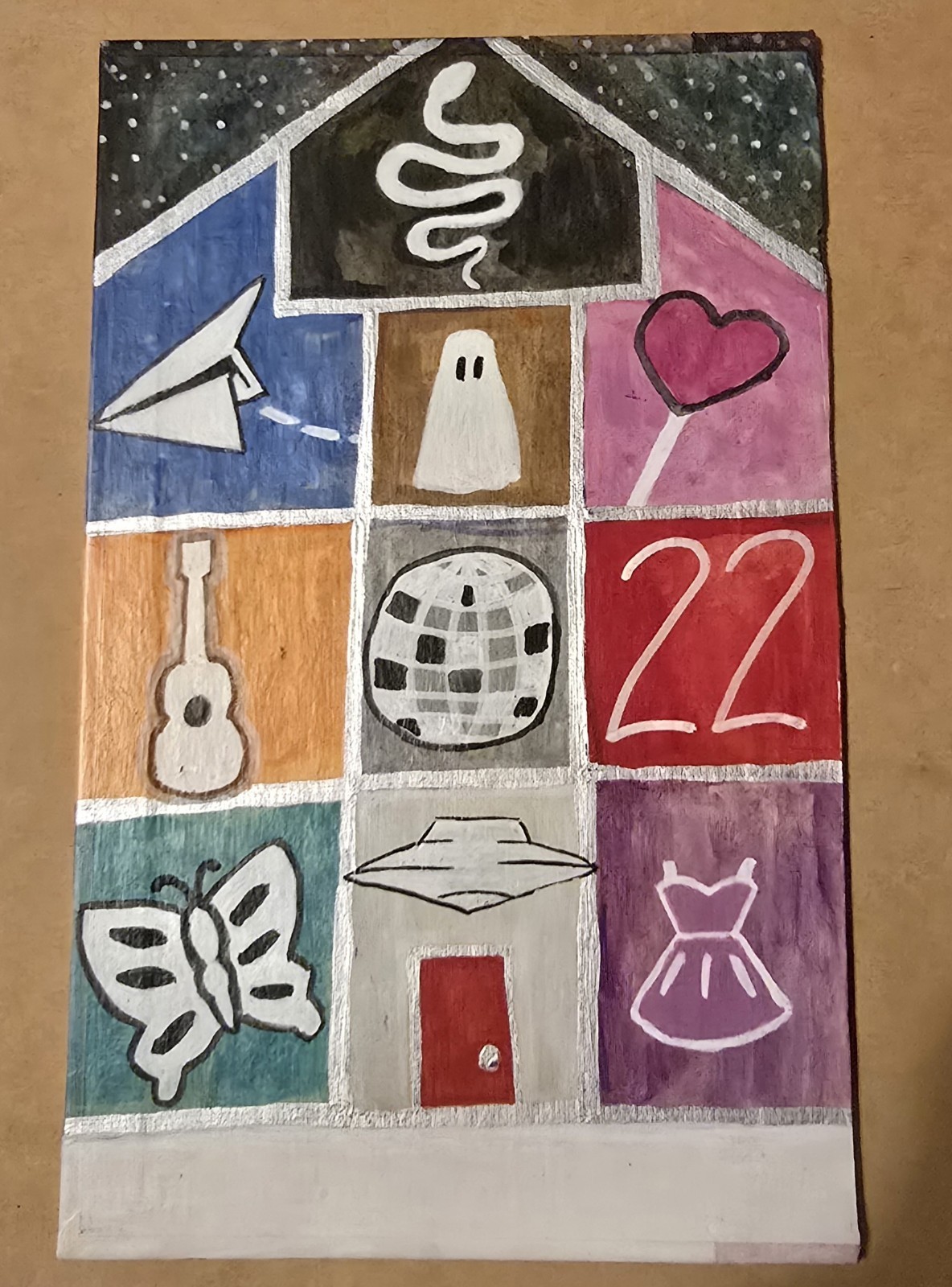 «Lover House Taylor Swift» original painting book board art Andro6657 2024 Gift