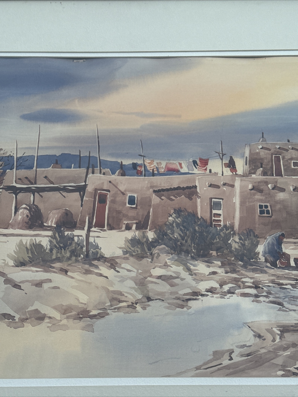 DON BRACKETT PAINTING NEW MEXICO NATIVE AMERICAN INDIAN LISTED FAMOUS EXHIBITED