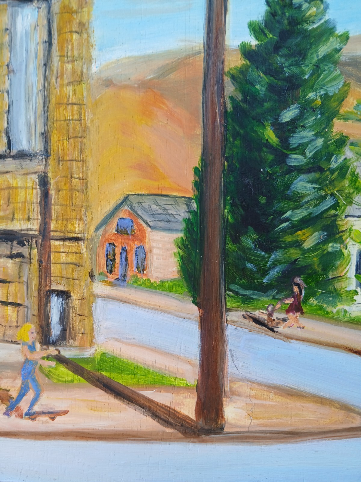 Andrew Carnegie Library, in Baker, Oregon, Painted by Lori, 2009, Well Framed