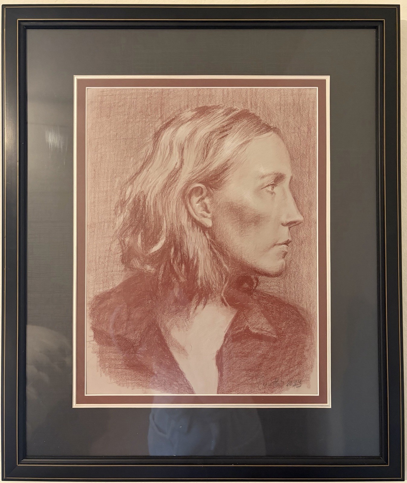 25% discount! Portrait RENEE CAOUETTE 2019 Pastel Pencil 21″x25″ Listed Artist