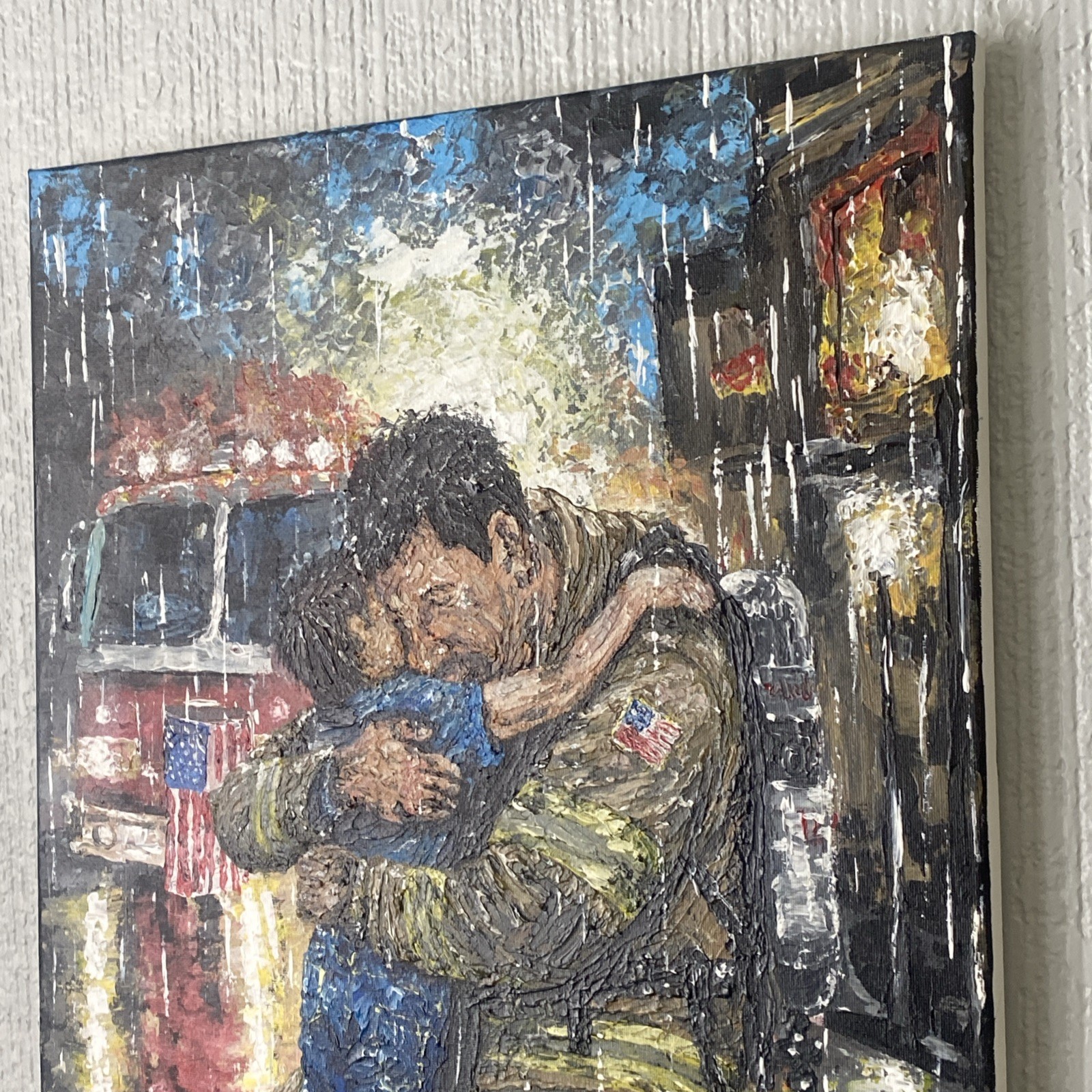 Original Acrylic Painting on canvas 16”x 20” 2026 » Patriotic United States