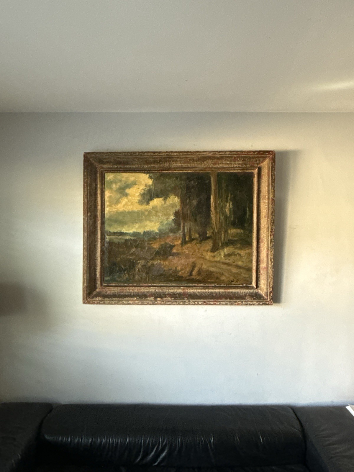 RALPH DAVISON MILLER ANTIQUE 19TH CENTURY CALIFORNIA LANDSCAPE OIL PAINTING OLD