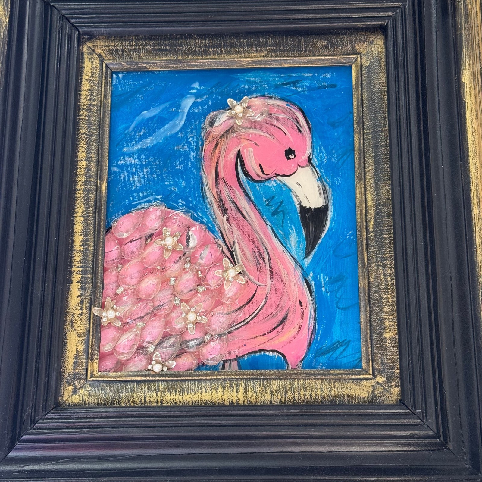 Flamingo Painting Original Art