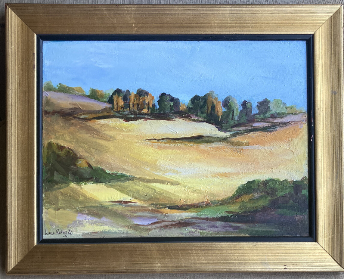 Autumn In The Foothills Framed Original Painting Acrylic on Canvas Lucia Rothgeb