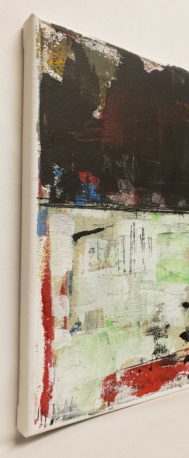 No.589 Original Abstract Modern Minimal Urban Textured Painting By K.A.Davis