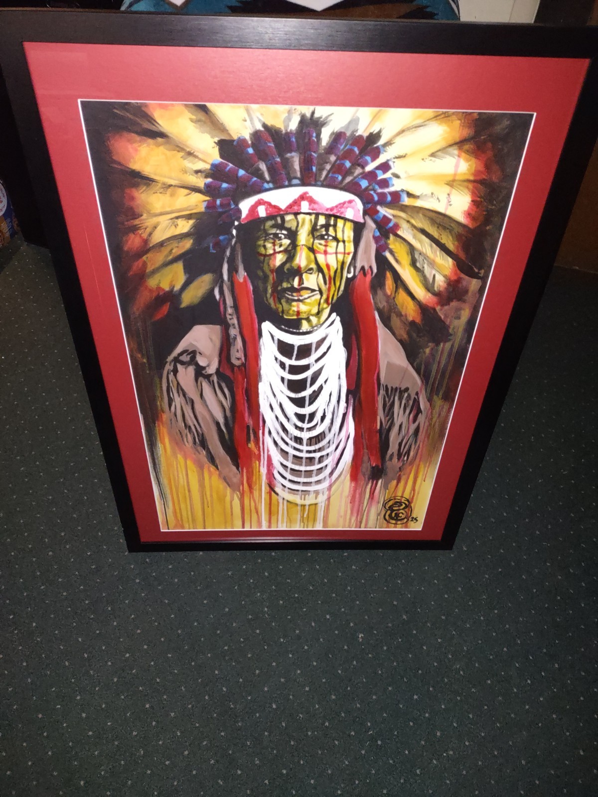 Original prison art ONE-OF-A-KIND painting from Idaho State Prison