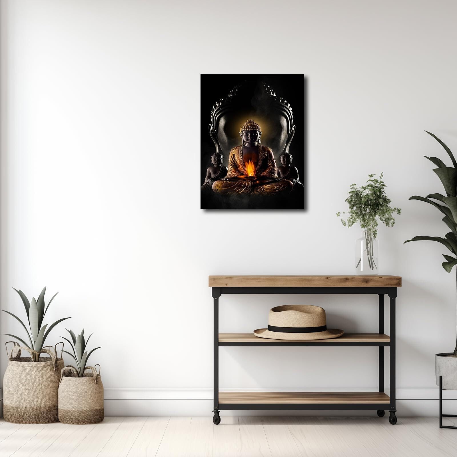 Abstract Buddha Painting Wall Art – Buddhist Wall Art Modern Meditation Art B…