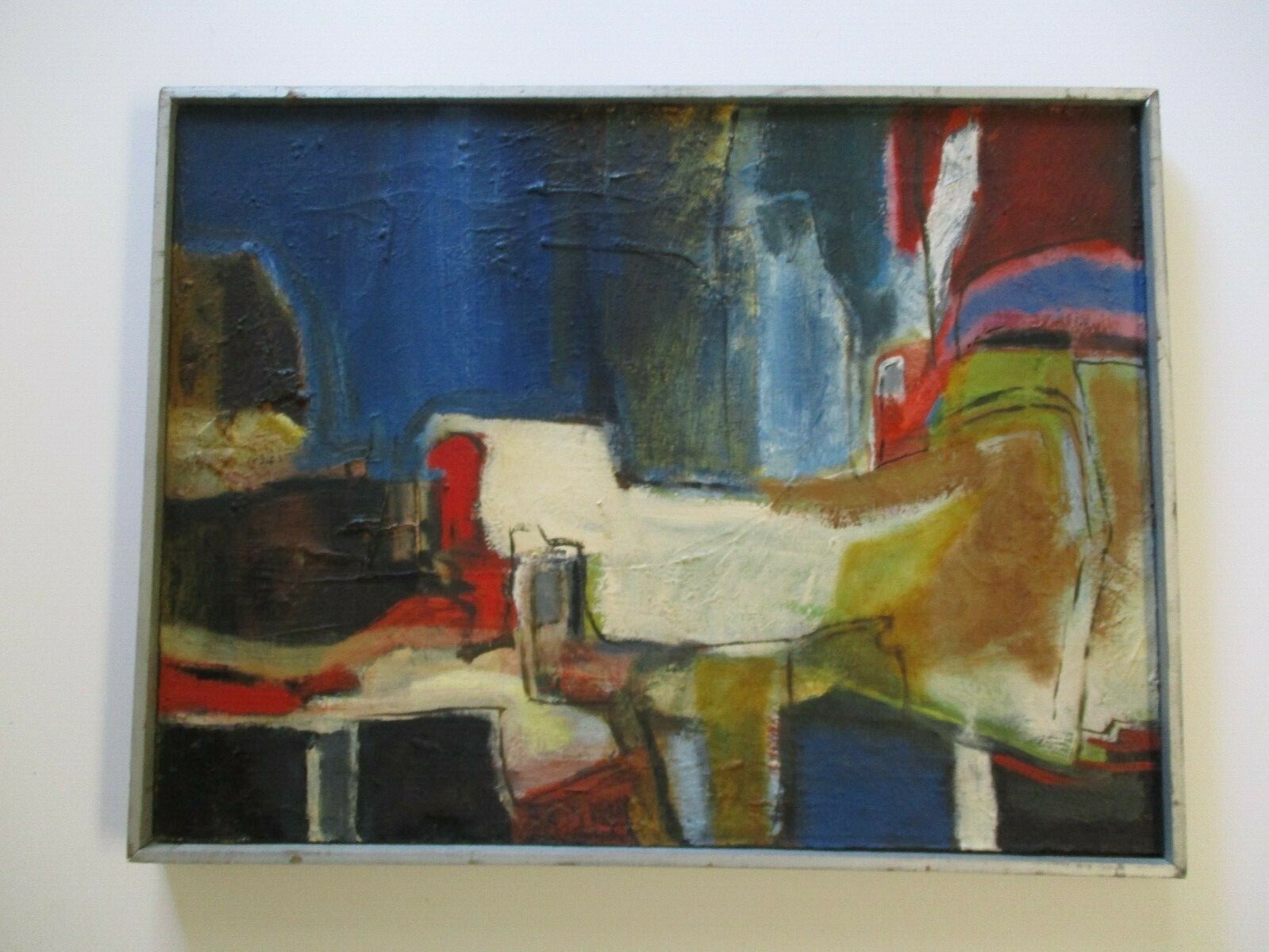 VINTAGE 1970’S ABSTRACT PAINTING MODERNISM EXPRESSIONISM NON OBJECTIVE MYSTERY