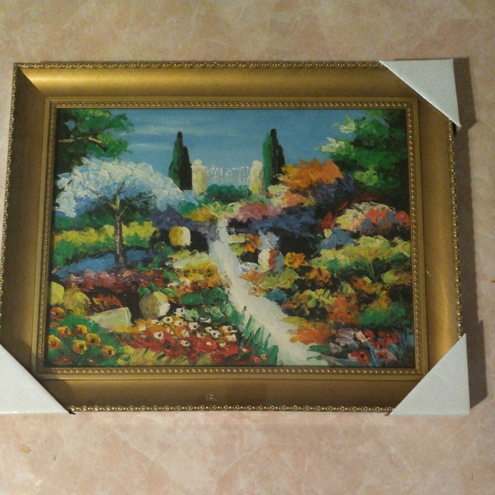 Framed Hand Painted Oil Painting,, 12×16″