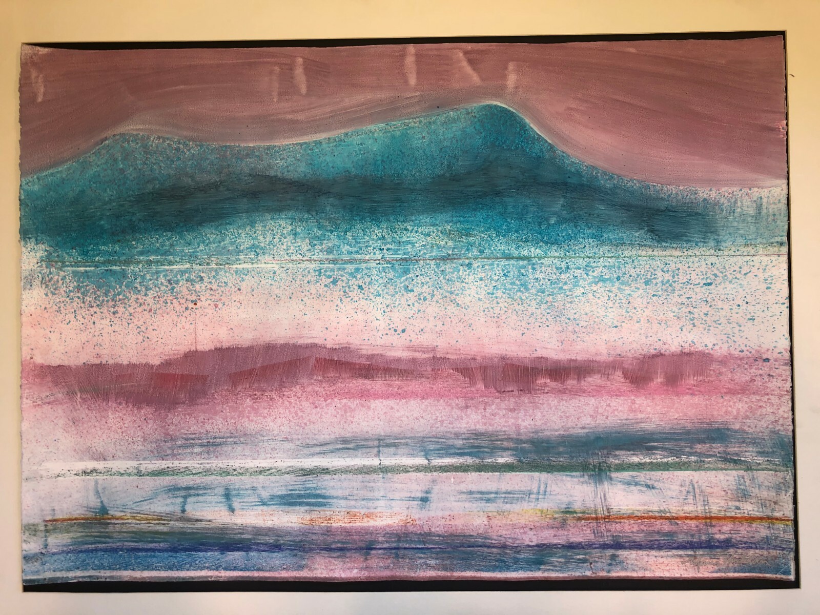 Morris Yudelson – Original Painting / ”The Blue Hills Desert” – 1986