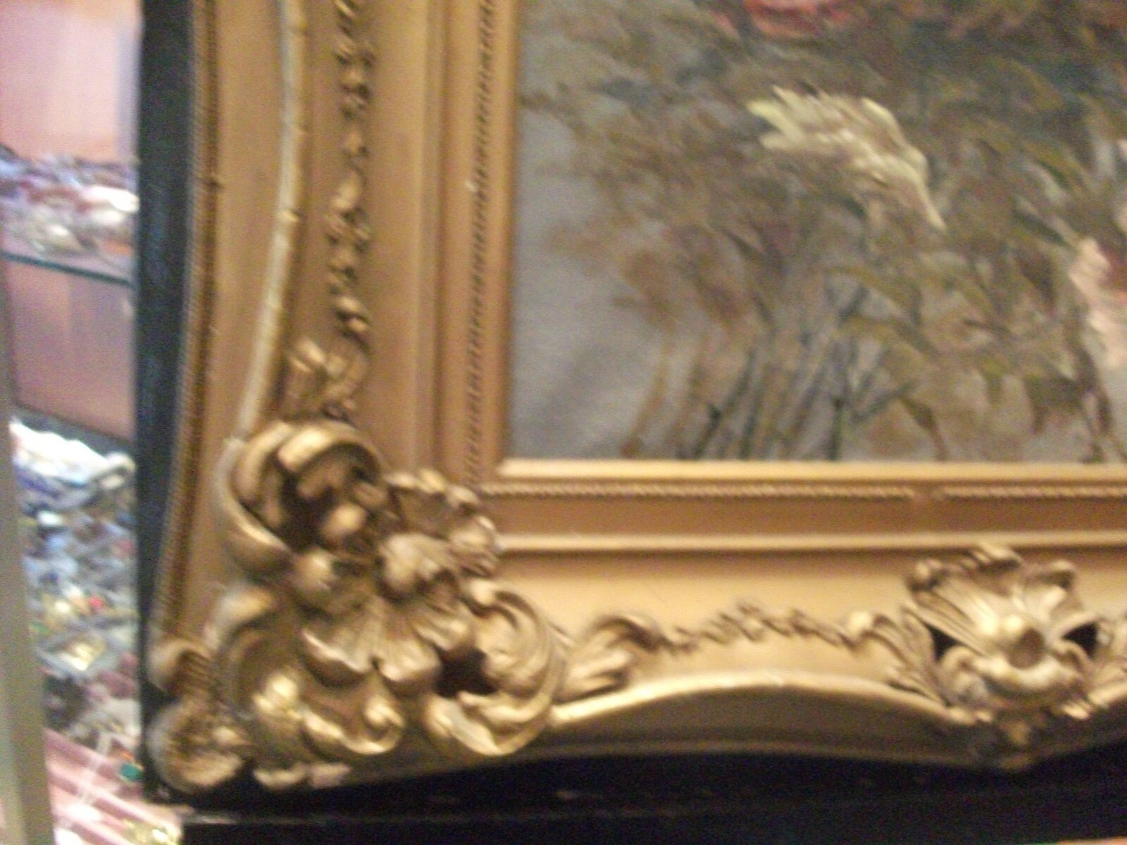 c1925 Impressionistic Roses Flowers Orginial framed OIL canvas ART painting