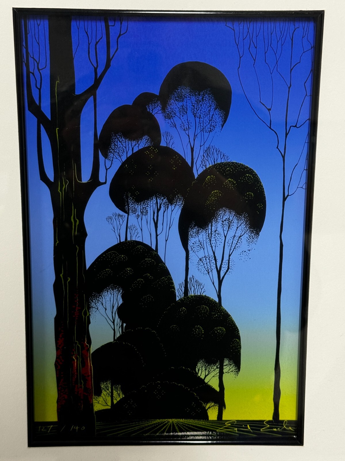 Eyvind Earle – Sunrise – Serigraph – 127/140