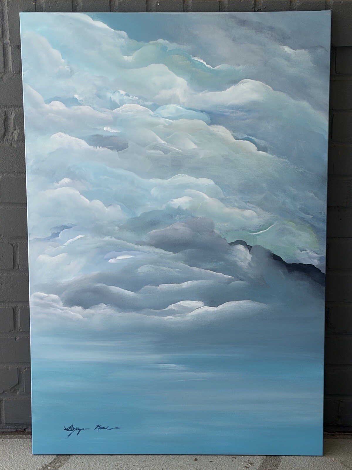 Daytime Clouds “Somethings Coming” 24 in x 36 in