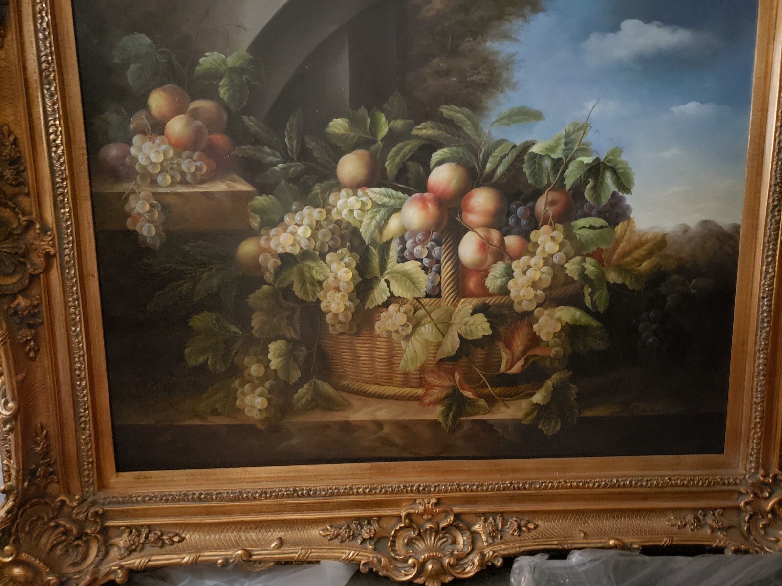 VERY large (4 foot x 5 foot) oil paintings. In gorgeous golden ornate frames!!!!