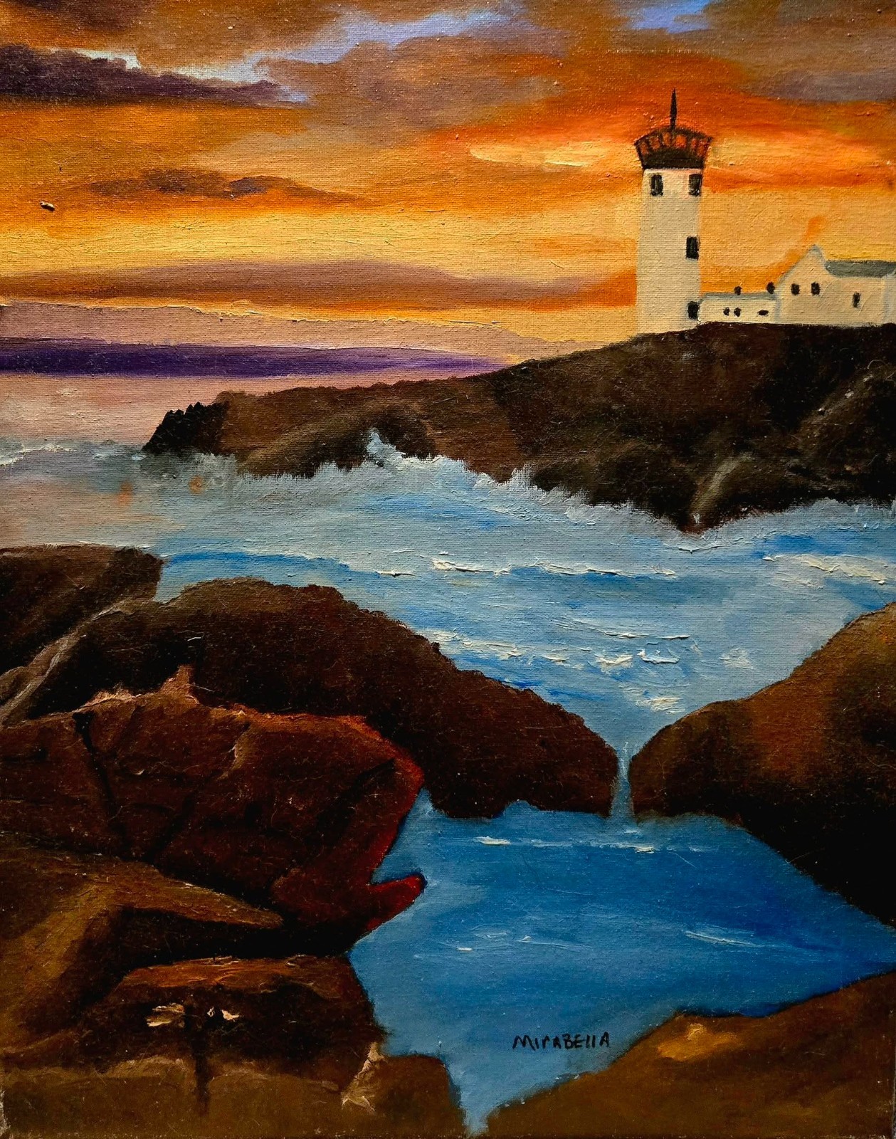 Art- One of a Kind- Still – 16″ x 20″- Oil on Canvas- Listed New Jersey Artist