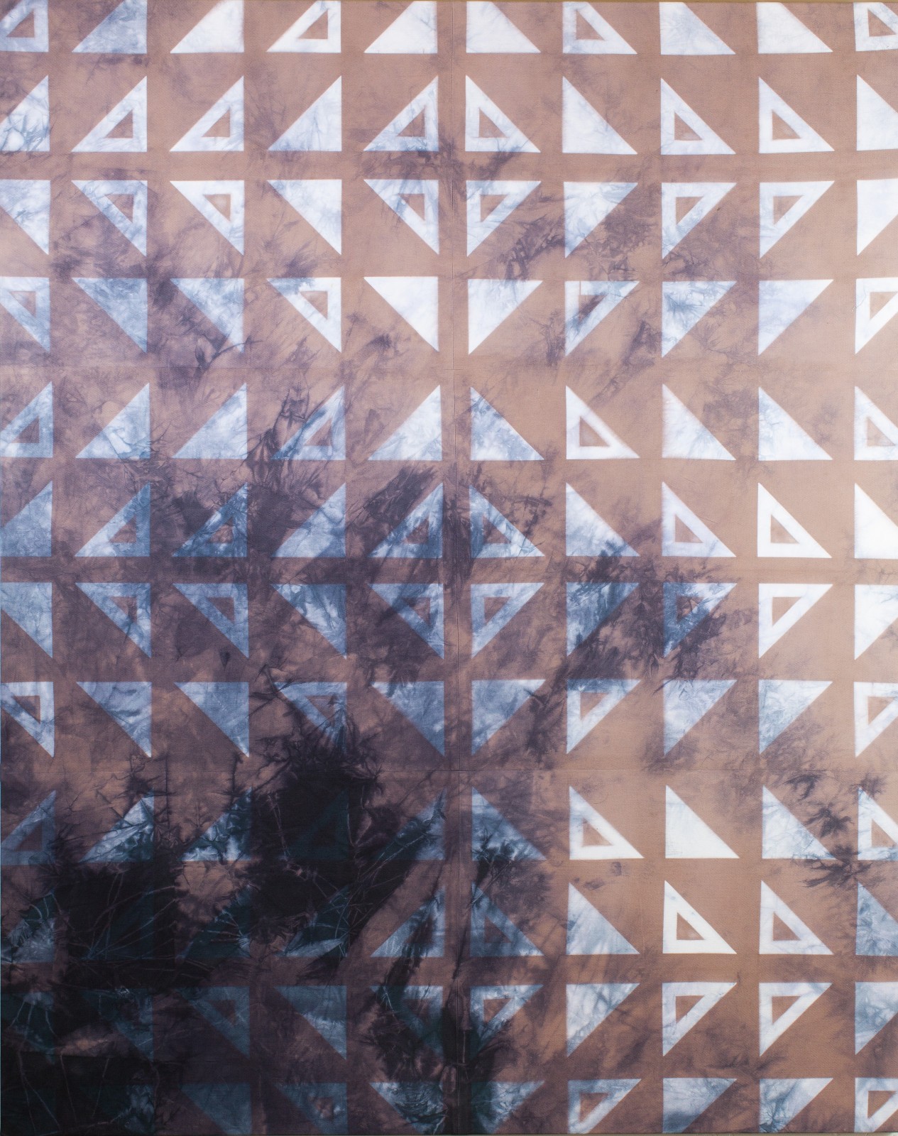 FUTURE NIGHTTIME MEMORIES, Group of 4 hand dyed limited edition: 52″ x 65″ each
