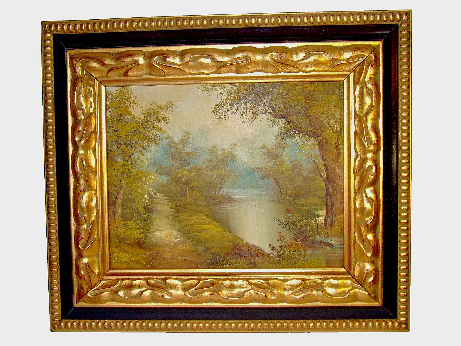 Vintage Original Framed Mid Century Oil Painting c.1930’s-1960’s Unsigned 21.5