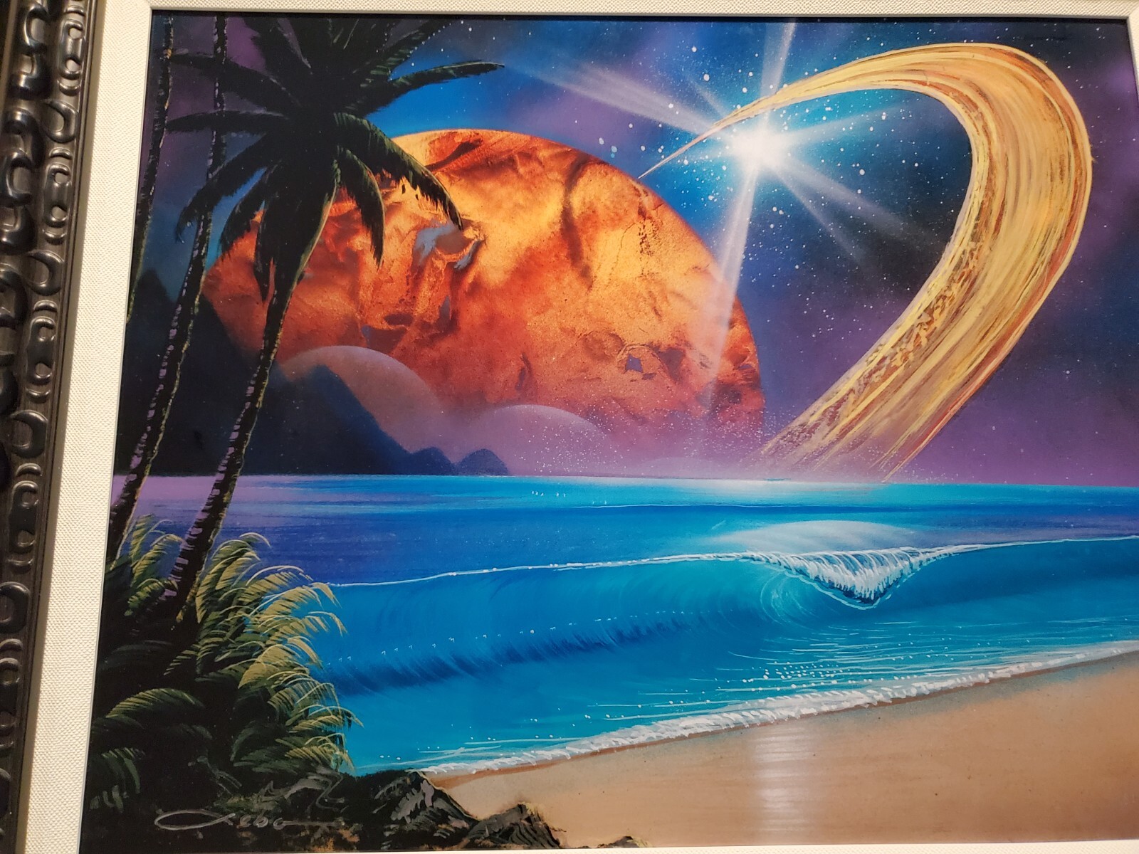 Chris Sebo Dye Sublimation on Aluminum (Dance of the Spheres) #81/99 Stunning!!