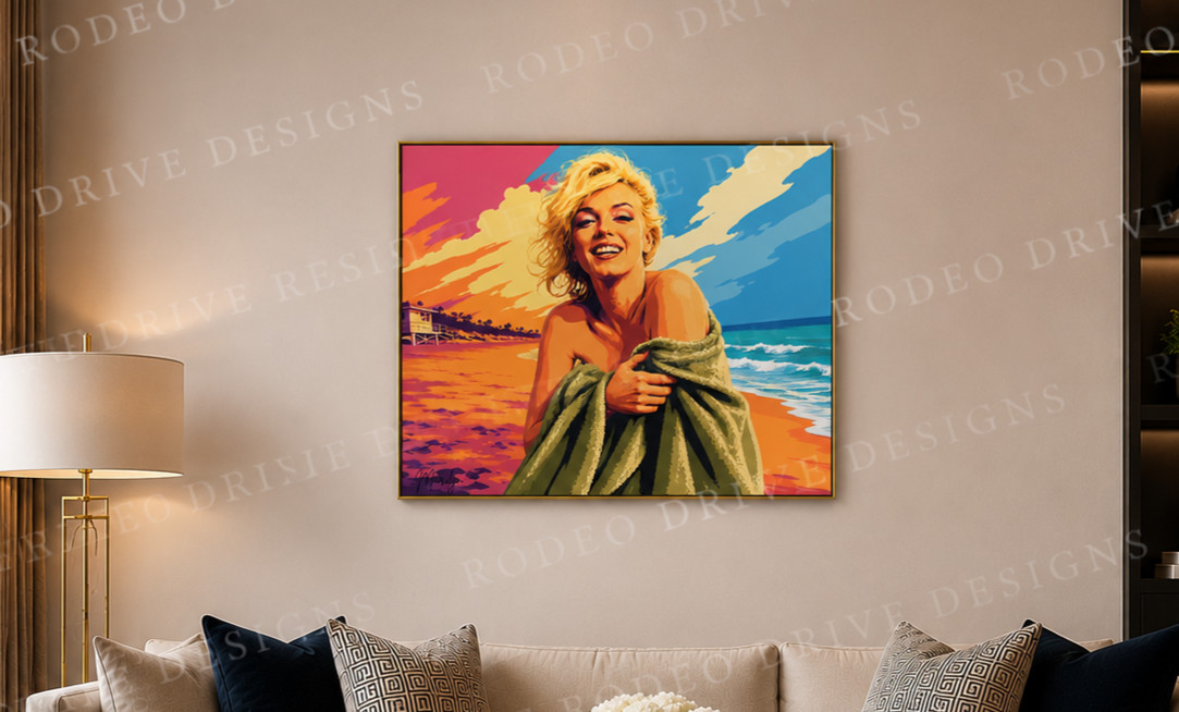 MARILYN MONROE WATERCOLOR PORTRAIT 20×16 One of Kind
