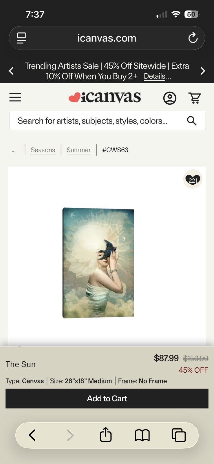 The Sun – Type: Canvas Size: 26 X18 Medium by Catrin Welz-Steiner New