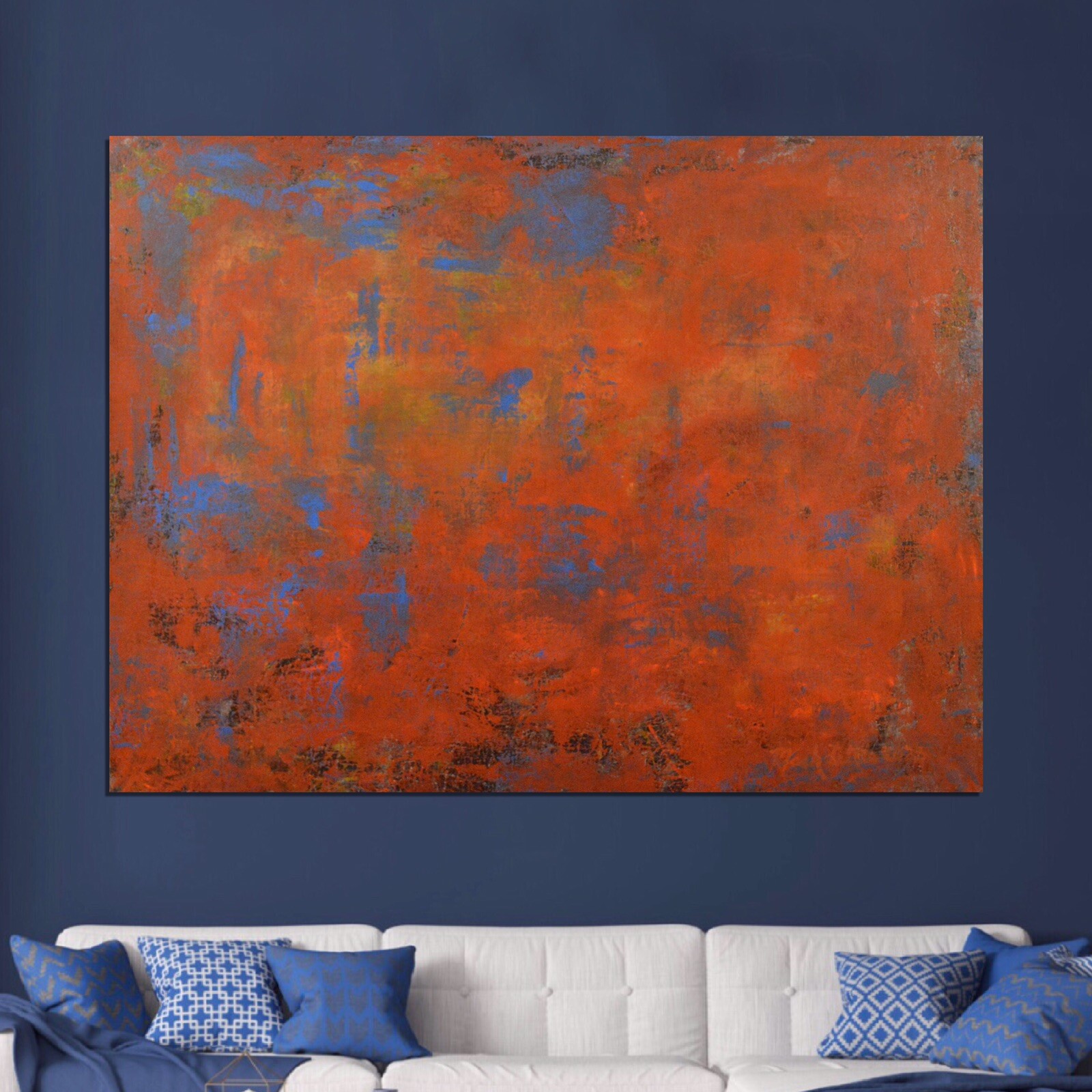Mark Little original Professional￼ canvas￼ Painting 81” X 62” (6ft 9in)Abstract