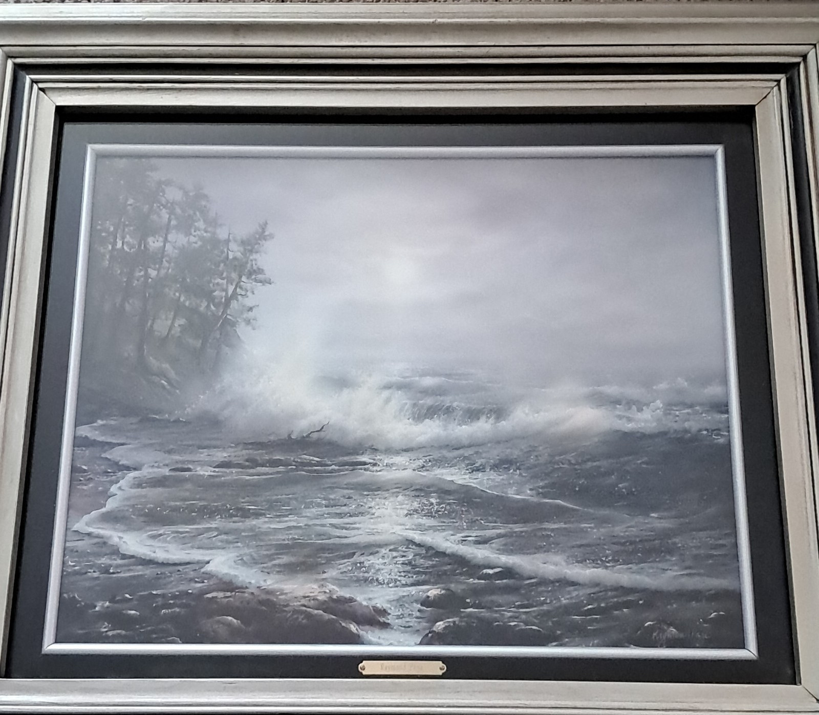 Raymond Page Realism Seascape Framed Signed Canvas Painting Nature Art Landscape