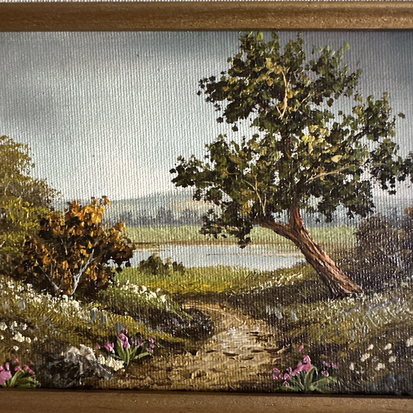 Oil Painting By Homer – Landscape Art, Trees, Flowers