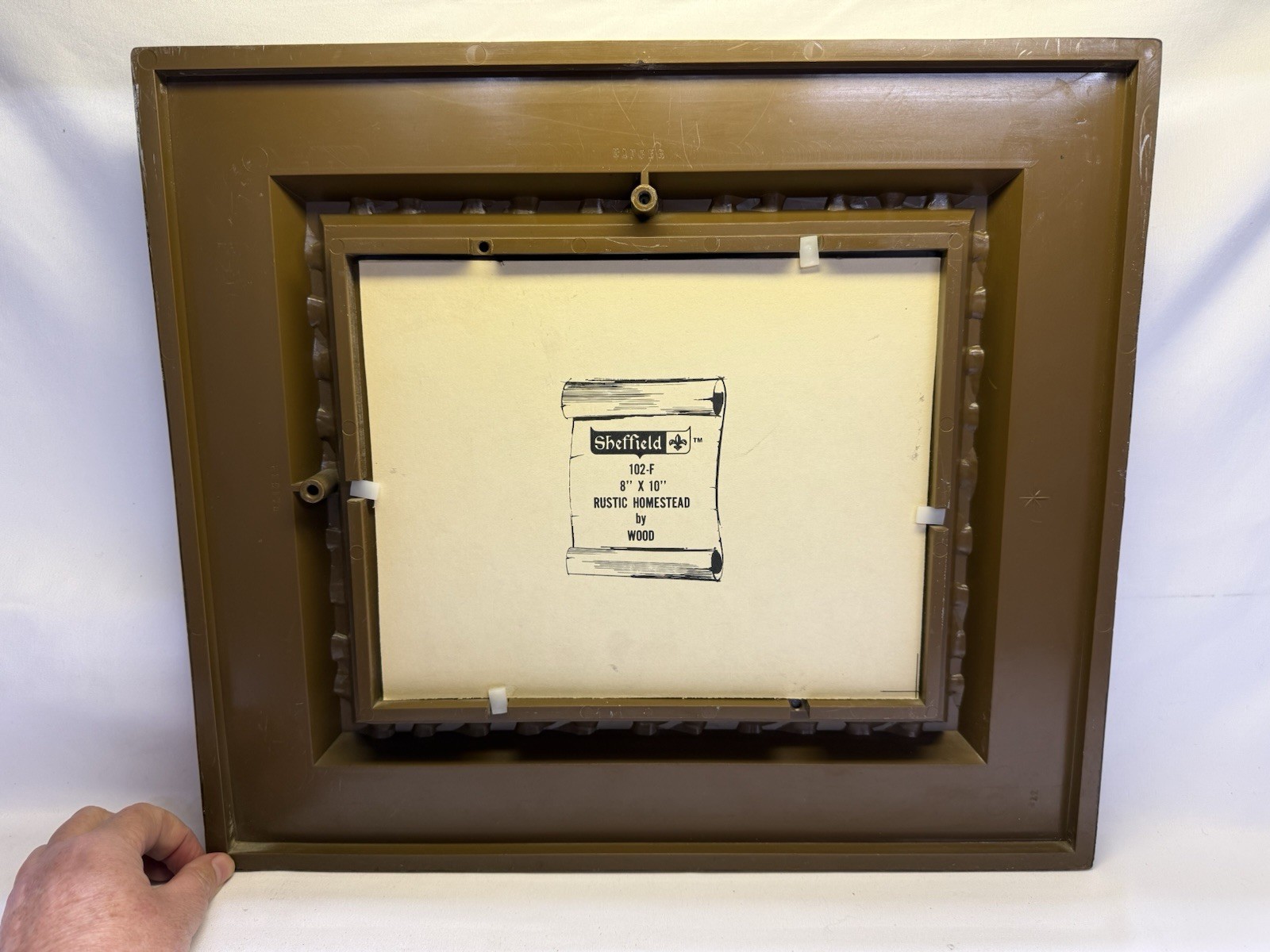 Robert Wood & Spencer Vintage Framed Litho Print – Homestead Barn– Signed, USA