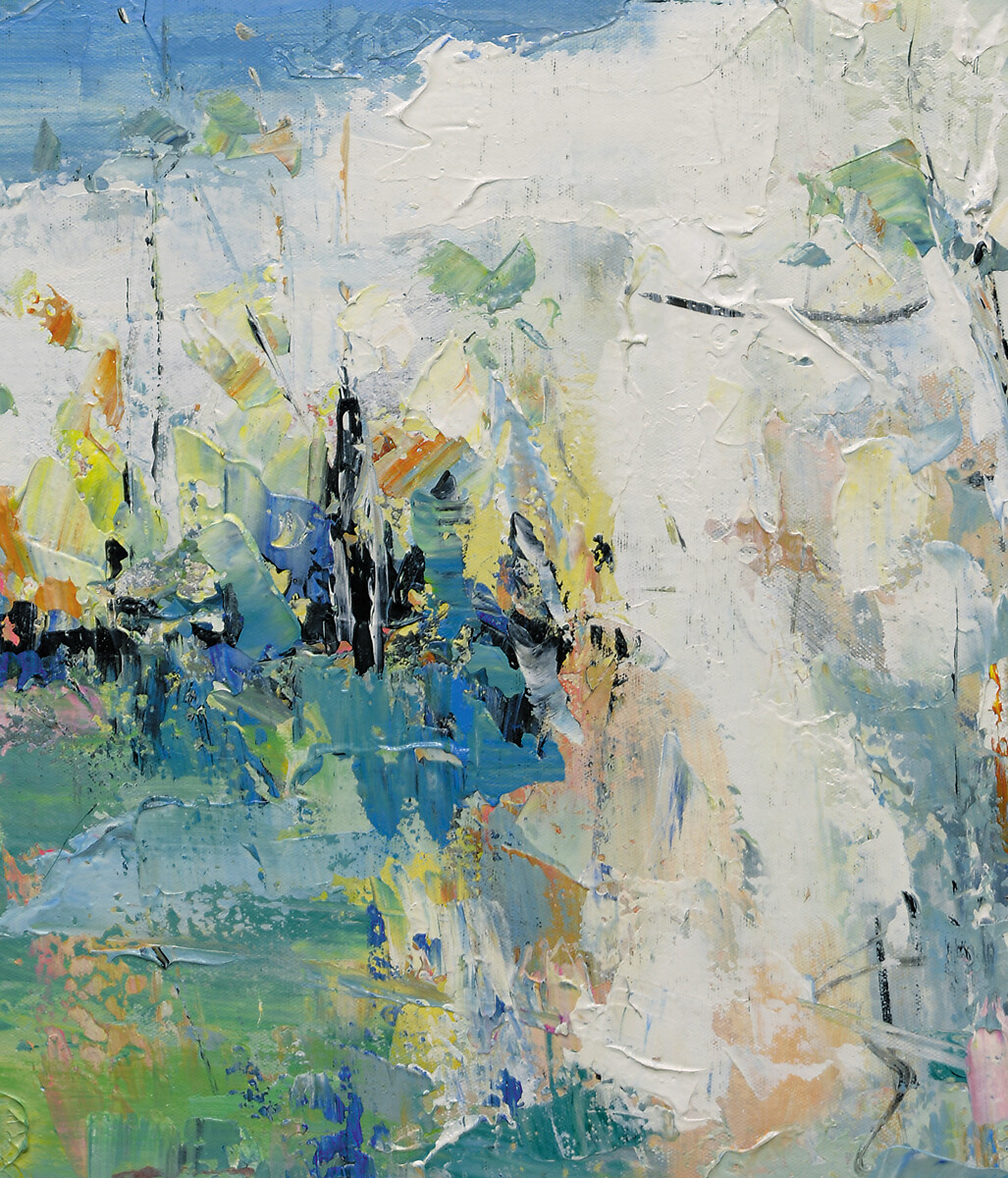Hungryartist – NY artist -Large contemporary modern abstract art on canvas 24X36