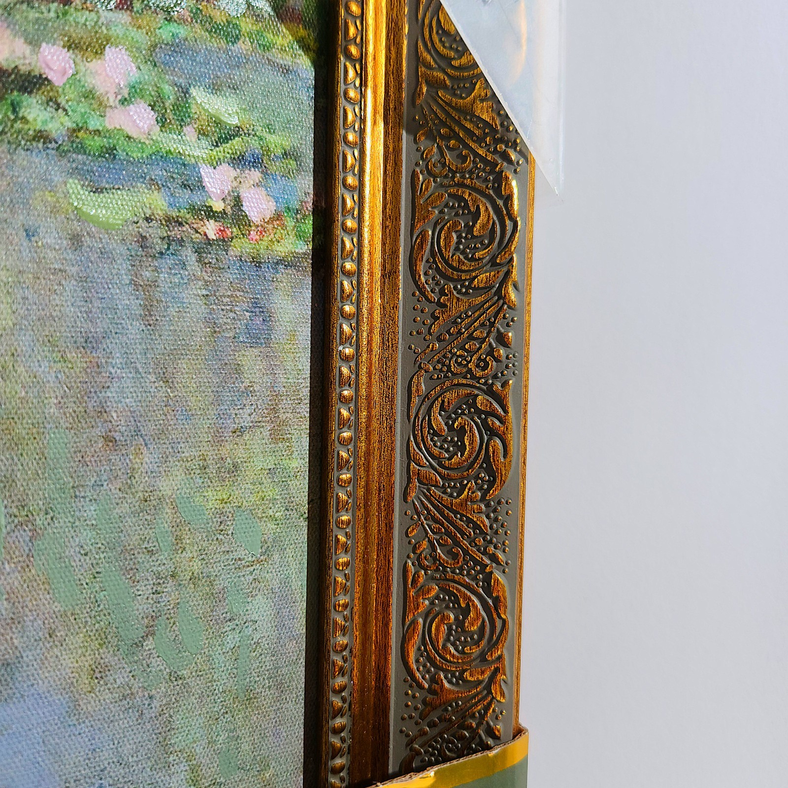 Monet “Water Lily Pond” 1904 Oil Painted Wall Art Print Canvas 15”x15” Reproduct