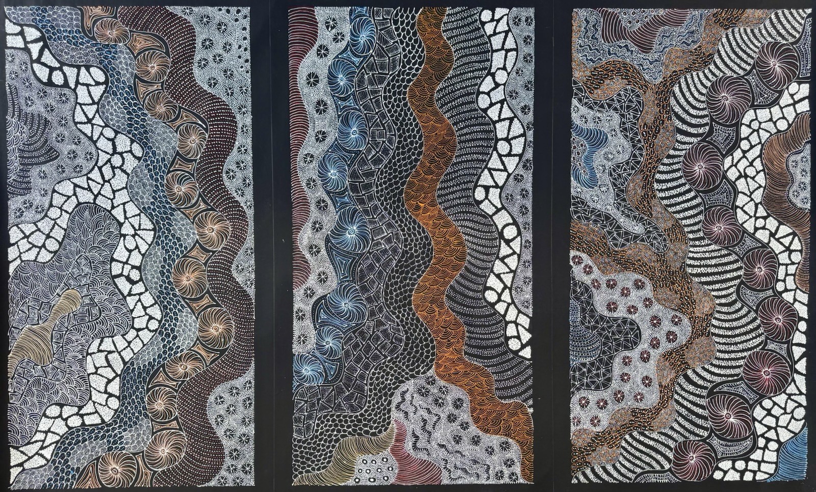Rayleen Price Pula, Authentic Aboriginal art .Incl Photo’s and COA.