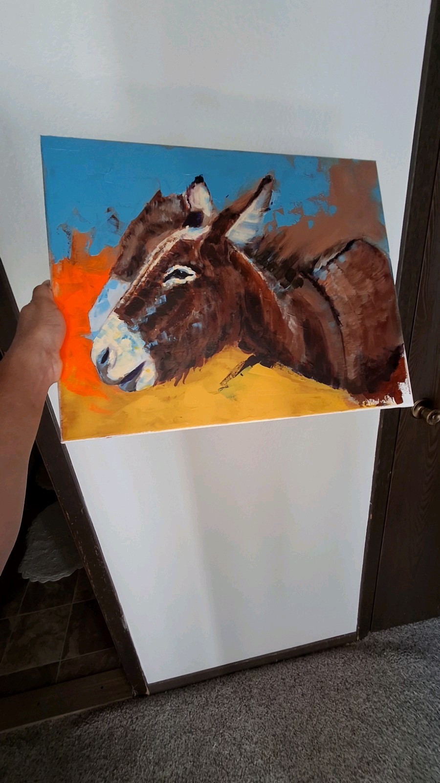 original Abstract donkey painting. 1 of 1