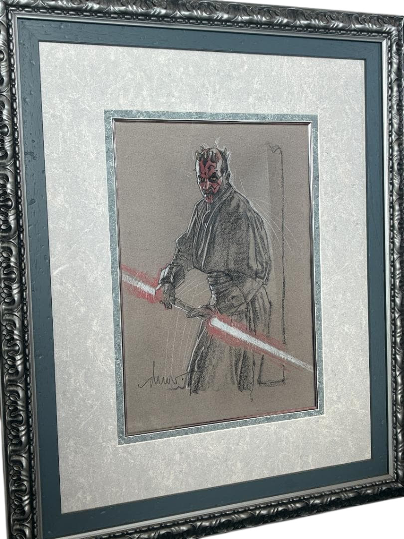 Drew Struzan » Darth Maul (STAR WARS) » Original Picture Autograph Made in USA