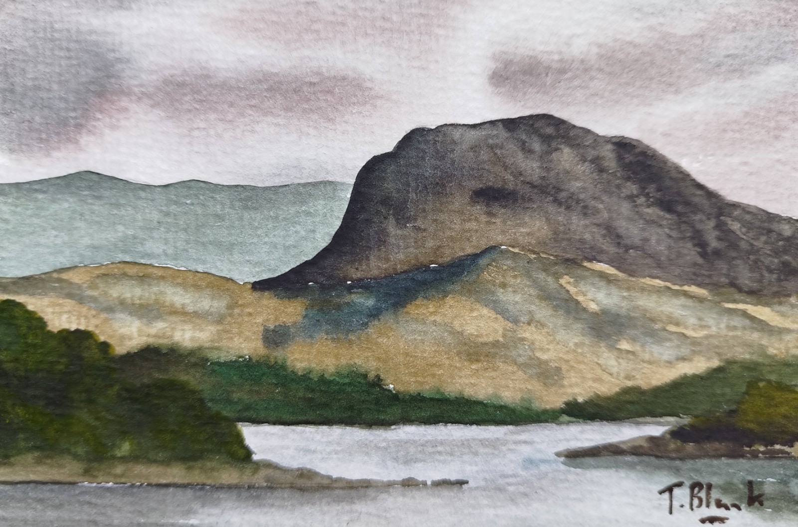 ORIGINAL WATERCOLOUR – View of Ben Nevis, Scotland