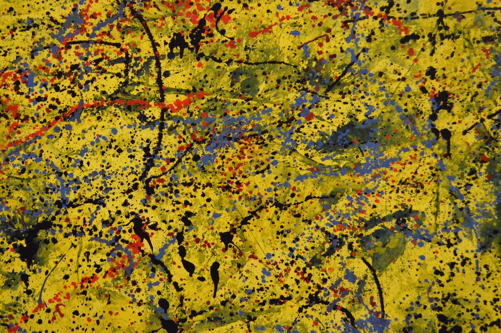 Jackson Pollock style￼ Profession￼al Painting 81” X 62”(6ft 9in)Abstract Modern