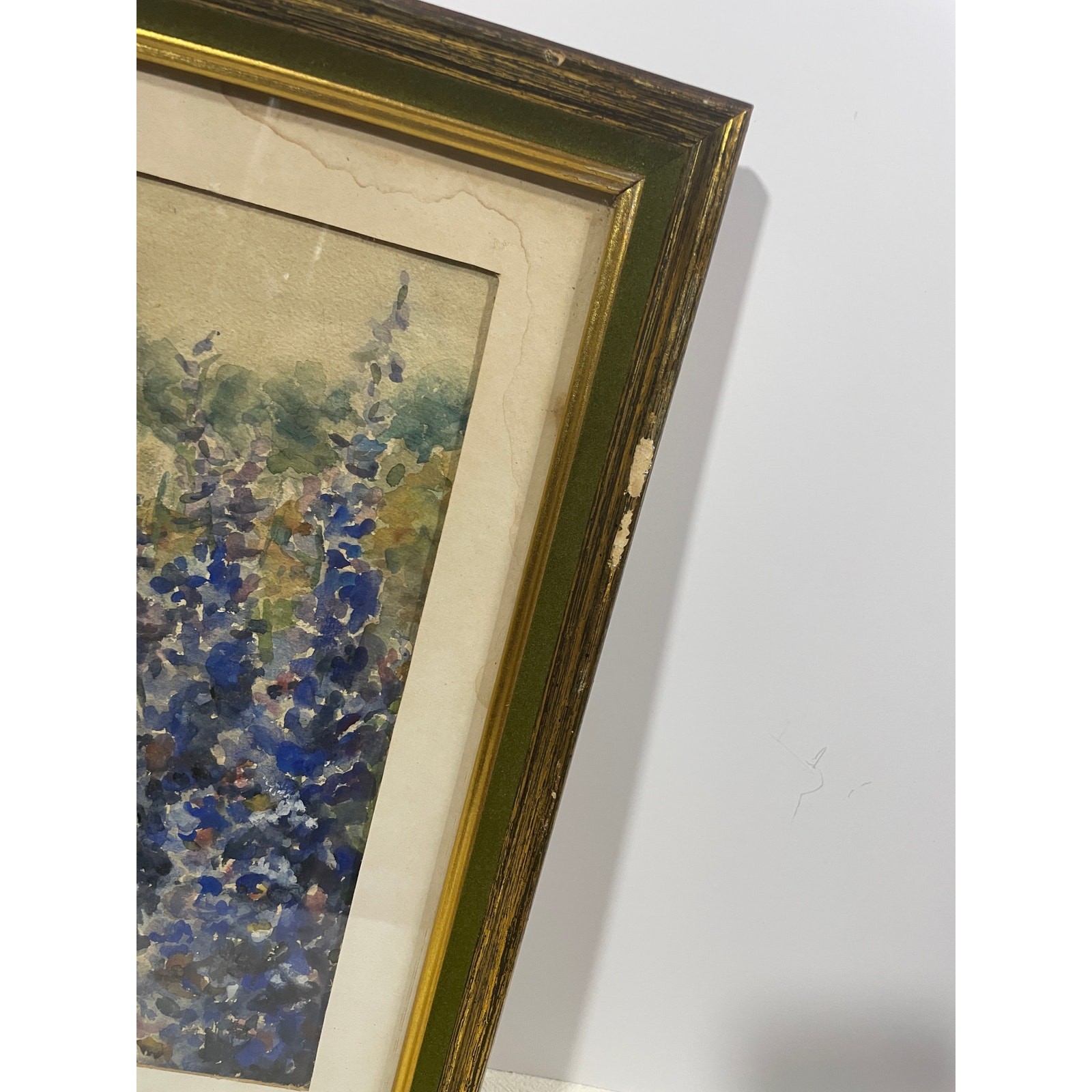 Original Signed Watercolor Landscape Impressionist Botanical Still Life Wall Art