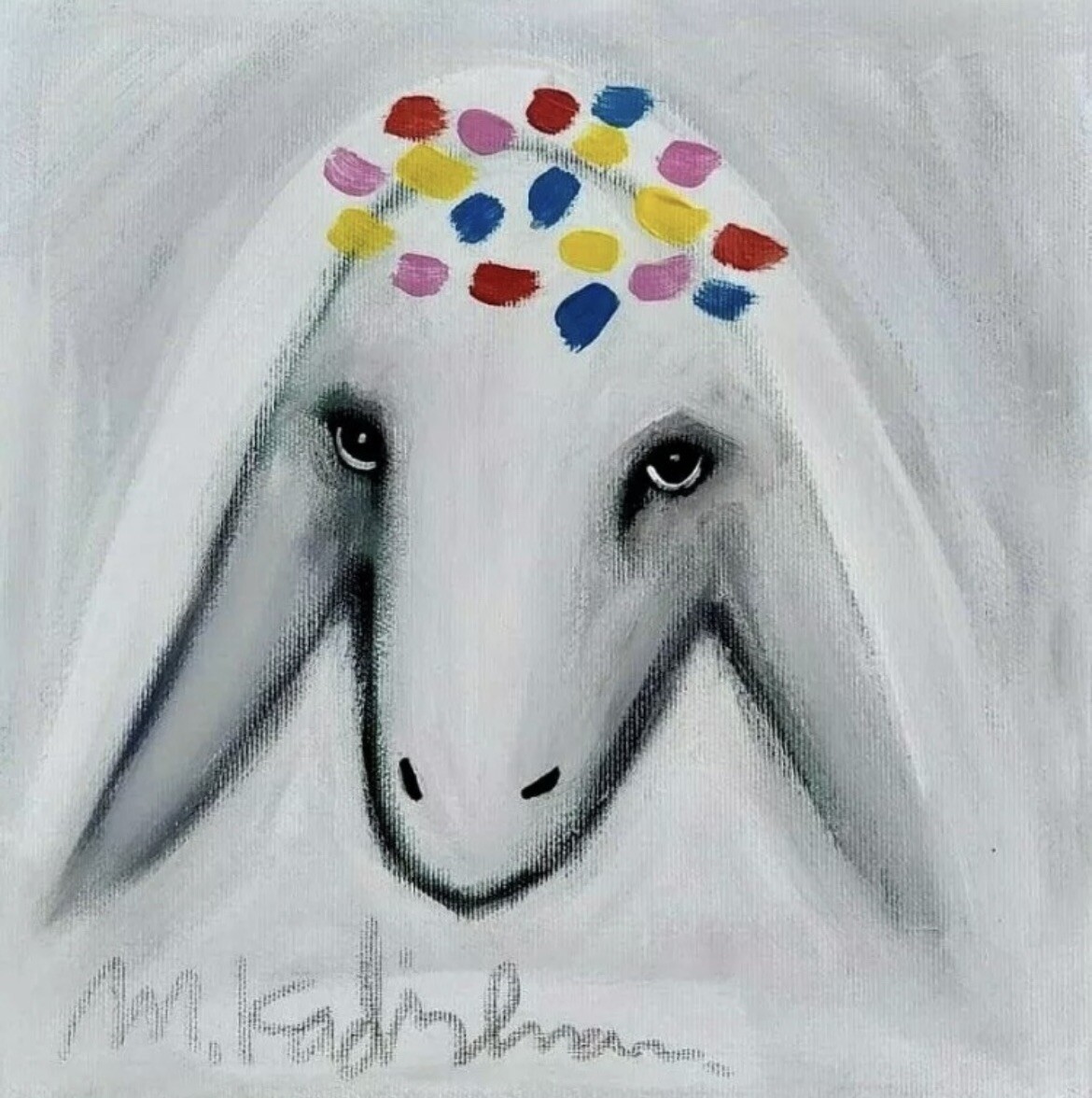 TRIPTYCH – 3 Menashe Kadishman- 3 Original Signed Front and verso