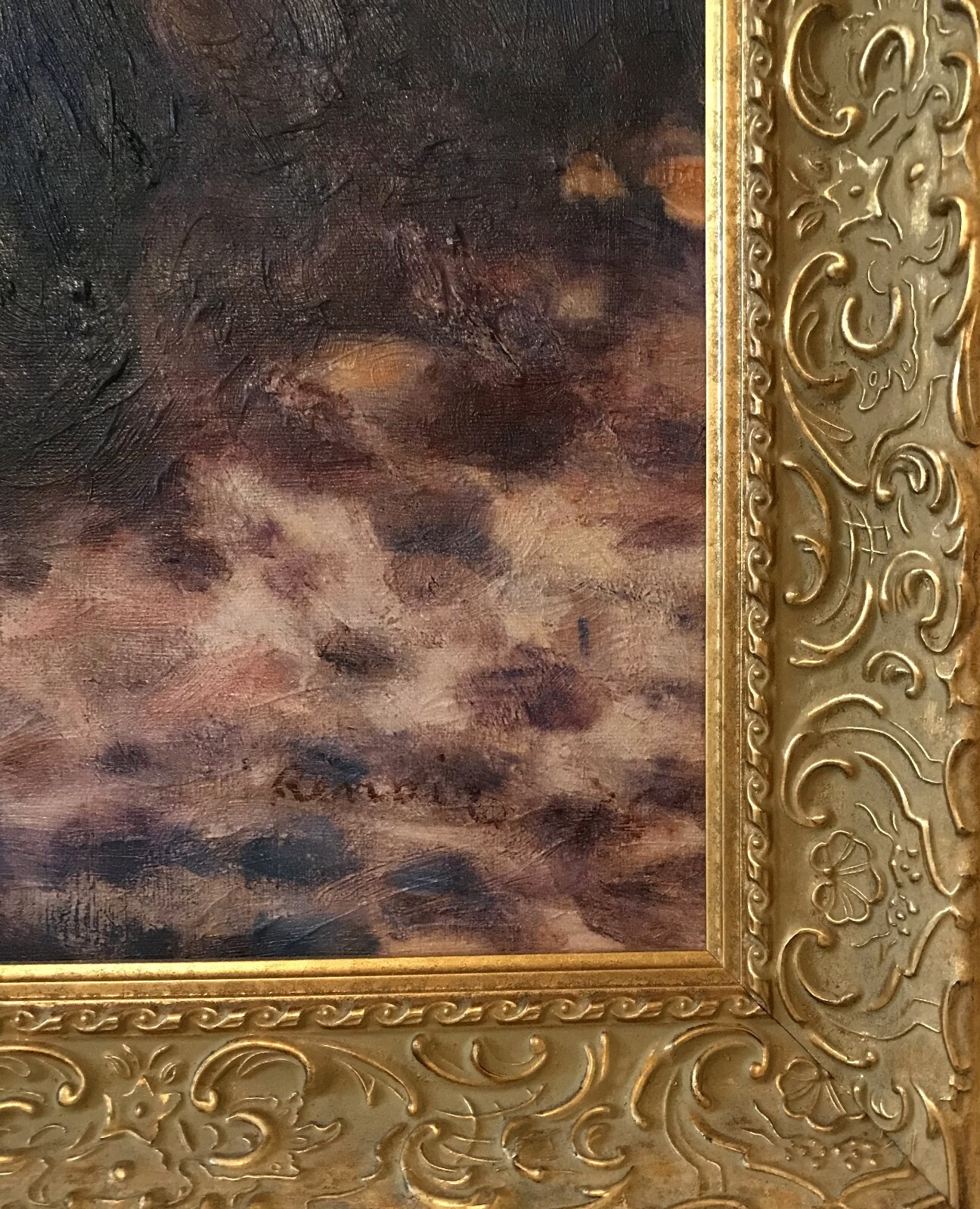 PIERRE-AUGUSTE RENOIR «THE SWING» AUTHENTIC 3D ARTAGRAPH OIL PAINTING W/COA