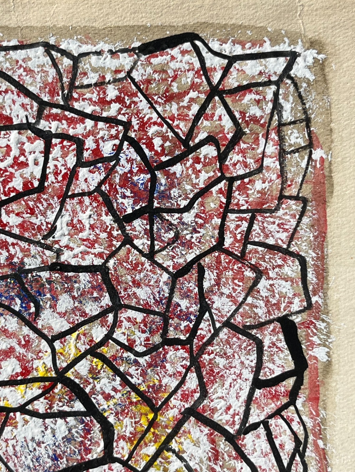 Mark Tobey «Abstract Composition» Original Painting, Tempera on Paper. Post War
