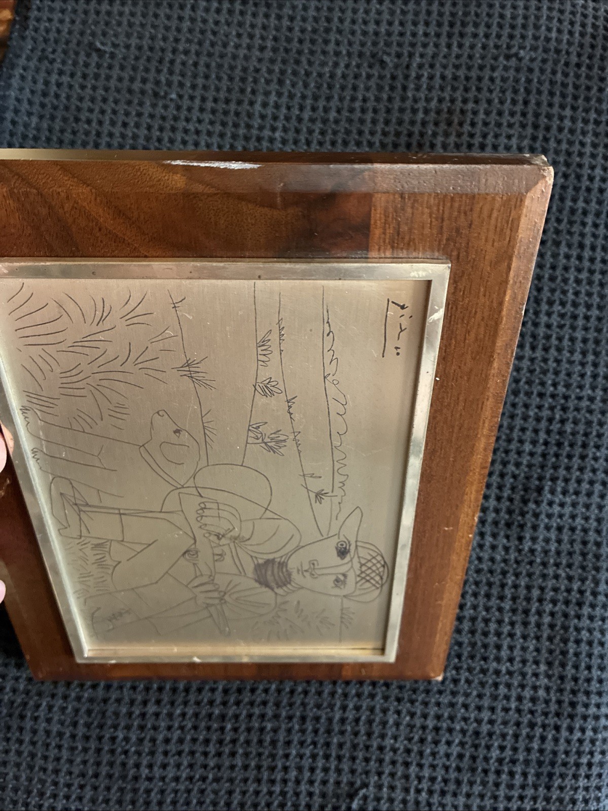 Franklin Mint Picasso’s «The Hunter» Silver Sterling Slight Imperfections