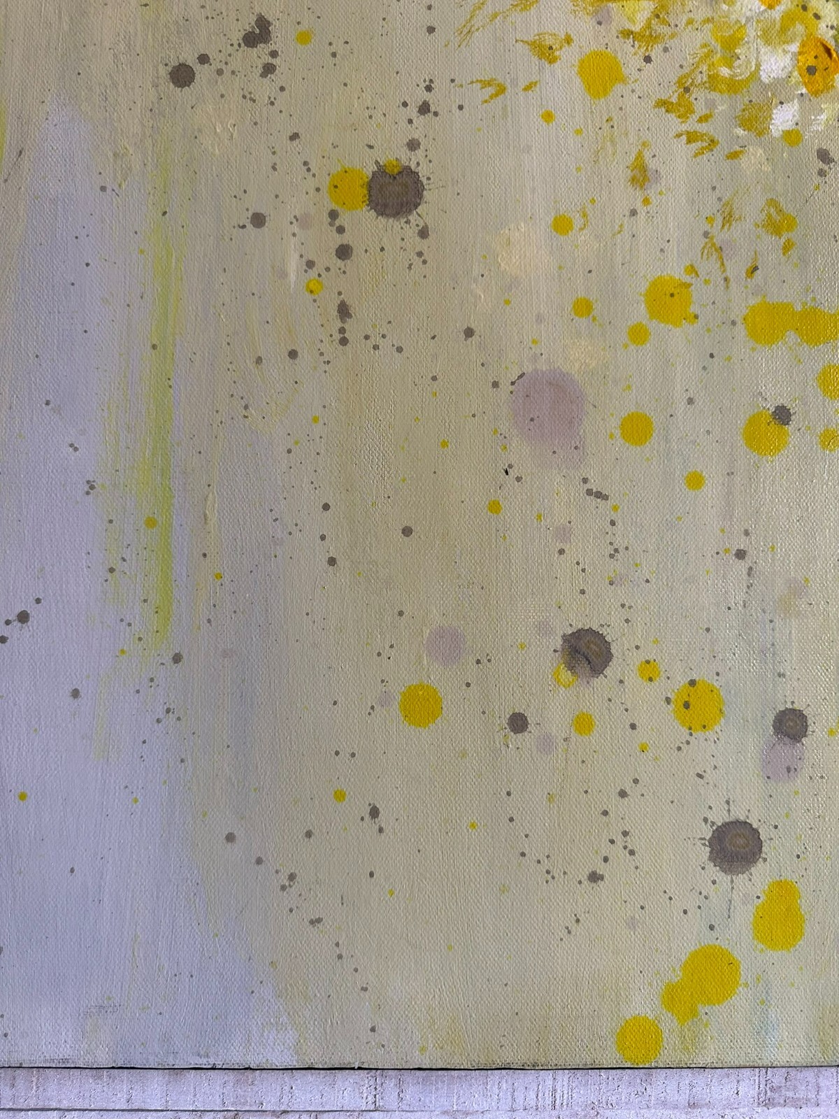 Yellow Flowering Tree Acrylic Painting 30″ by 40″ Artist Direct on Canvas – AMA